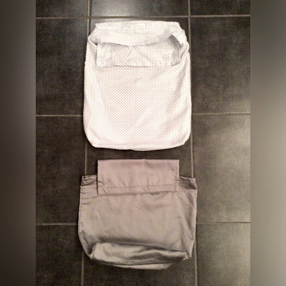 NEW Set of White/Blue Pattern and Grey Utility Pouches - Picture 1 of 5